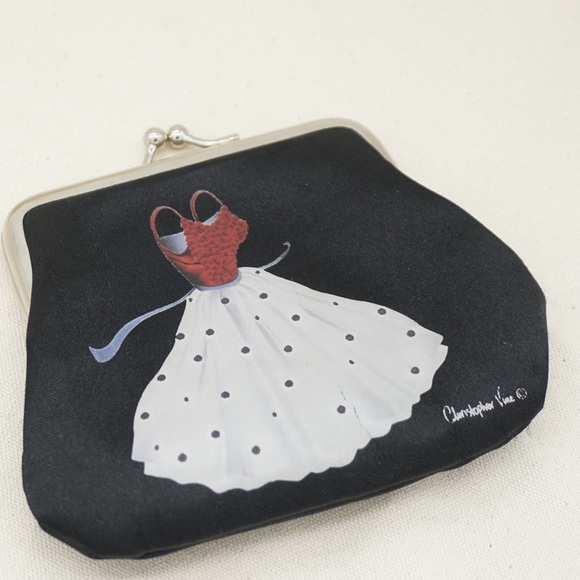 Christopher Vine Handbags - Christopher vine black purse, Small change purse,